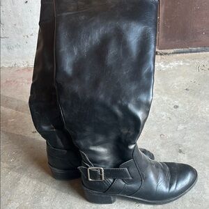Black Leather Women's Boots